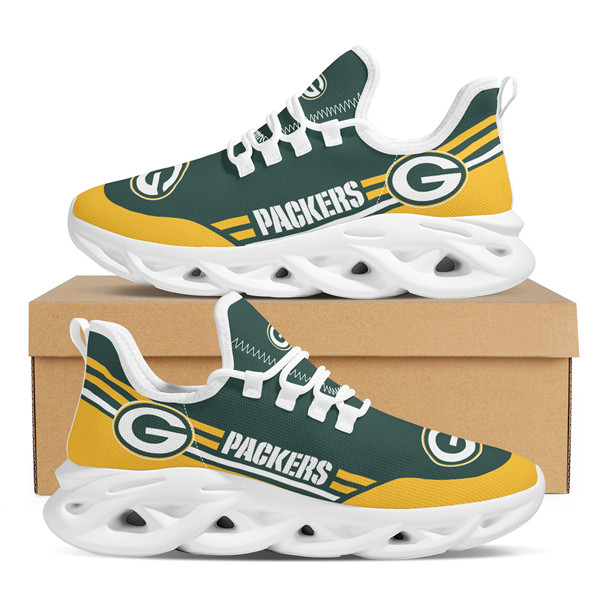 Men's Green Bay Packers Flex Control Sneakers 007 Men's Green Bay Packers Flex Control Sneakers 007